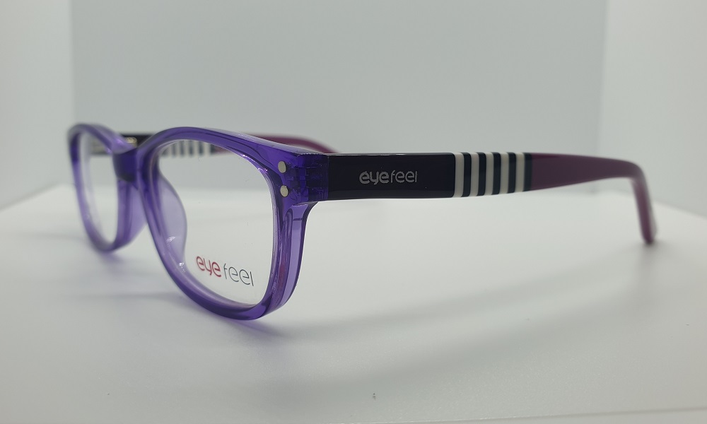 Glossy Purple Full Rim Square Small (Size-47) EYEFYE eyeglasses