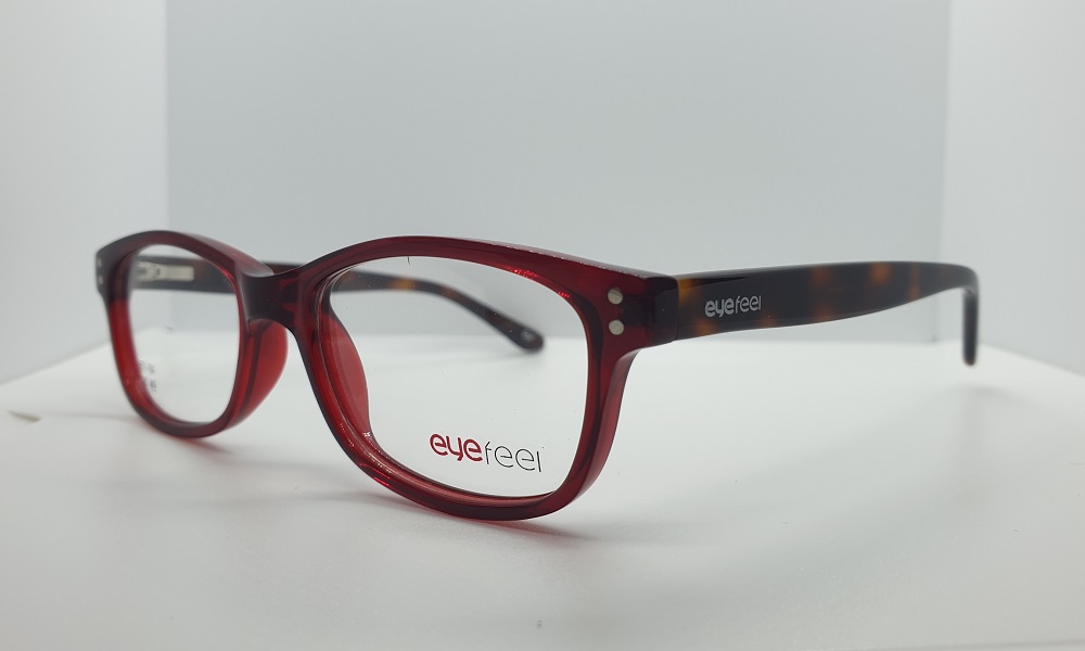 Glossy Maroon Full Rim Square Small (Size-49) EYEFYE eyeglasses