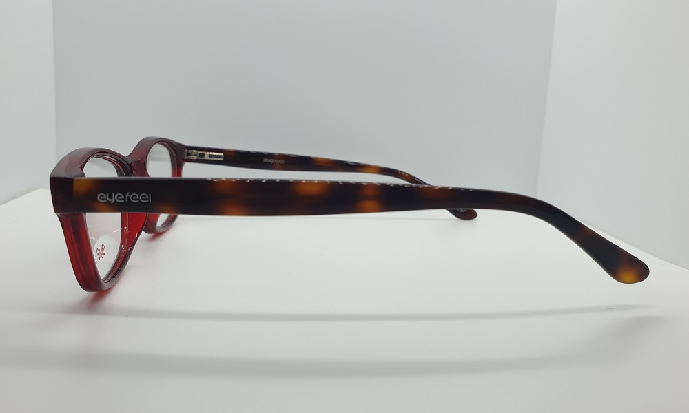 Glossy Maroon Full Rim Square Small (Size-49) EYEFYE eyeglasses - Image 3