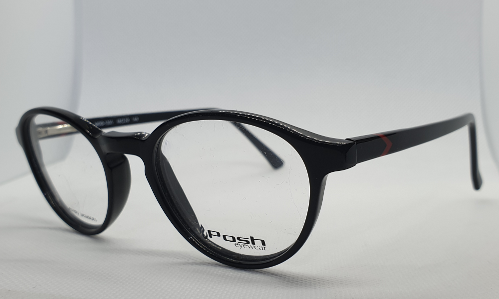 Black Full Rim Round Medium (Size-48) EYEFYE Posh eyeglasses