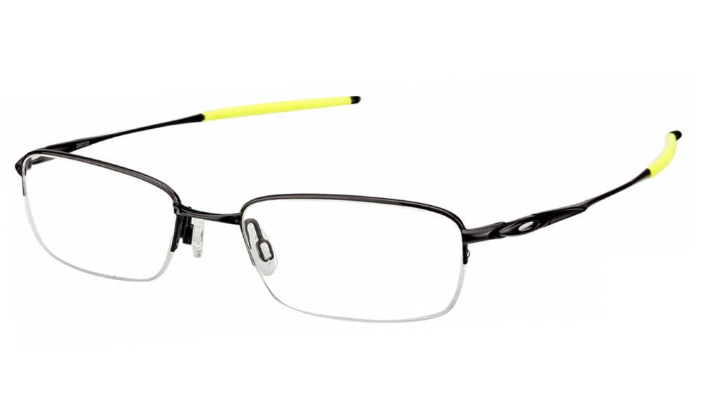 Oakley Half Rim OX3133 0653 Polished Black Half Rim Eyeglasses