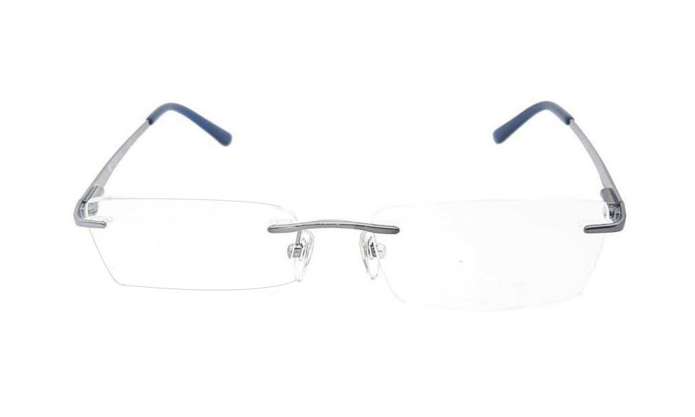 Vogue Gunmetal Rimless Unisex Eyeglasses (VO4008I 548) - Image 2
