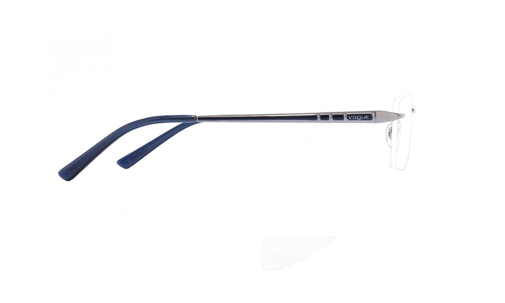 Vogue Gunmetal Rimless Unisex Eyeglasses (VO4008I 548) - Image 4