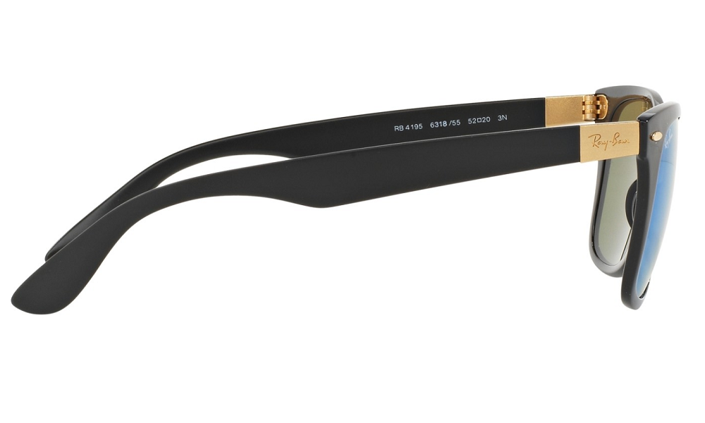 Ray-Ban LightForce Blue Mirror Unisex Sunglasses RB4195 6318/55 (SIZE 52) - Image 5
