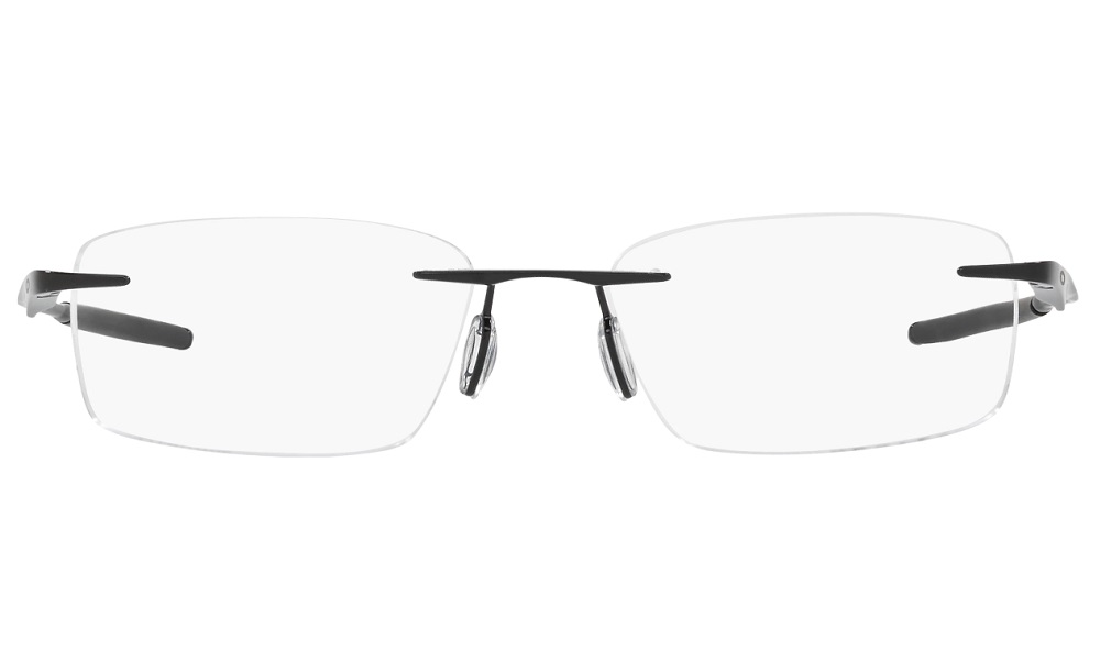 Oakley Rimless Winfold EVR Titunium OX5118 0253 Poolished Black Eyeglasses - Image 2