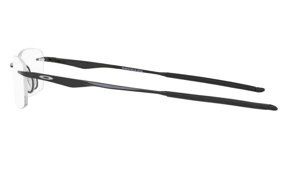 Oakley Rimless Winfold EVR Titunium OX5118 0253 Poolished Black Eyeglasses - Image 4