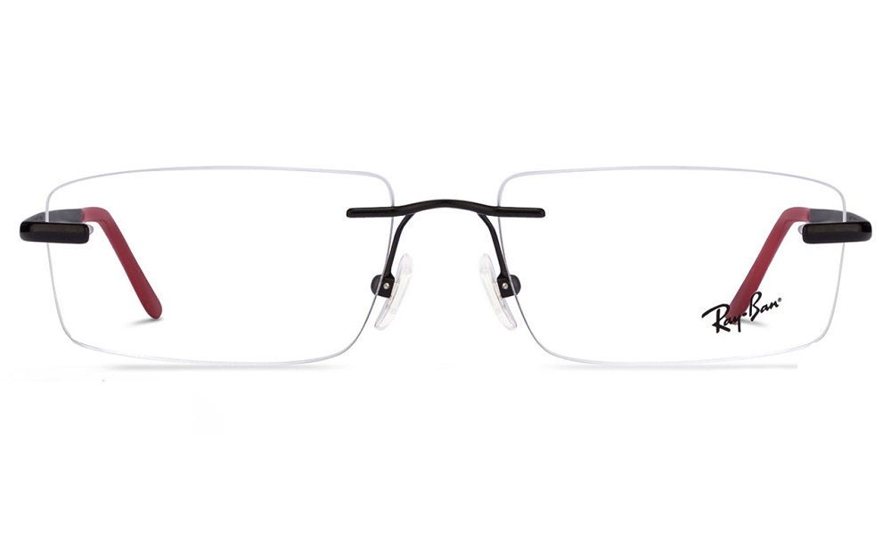 Ray-Ban Black Rimless Unisex Eyeglasses (RB6266I 2509) - Image 2