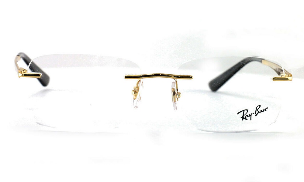 Ray-Ban Golden Rimless Unisex Eyeglasses (RB6385I 2500) - Image 2