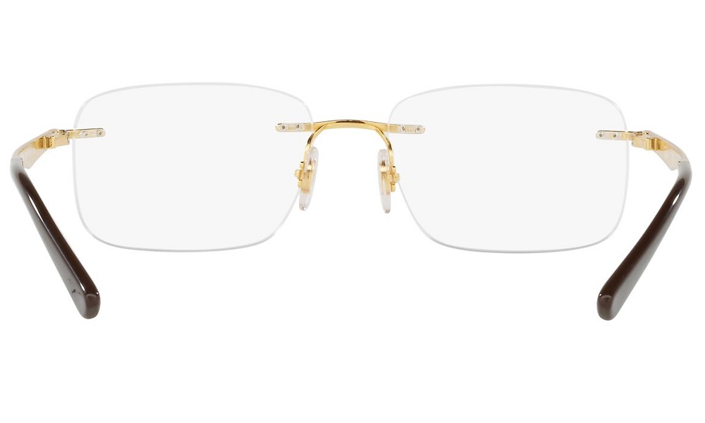 Ray-Ban Golden Rimless Unisex Eyeglasses (RB6385I 2500) - Image 3