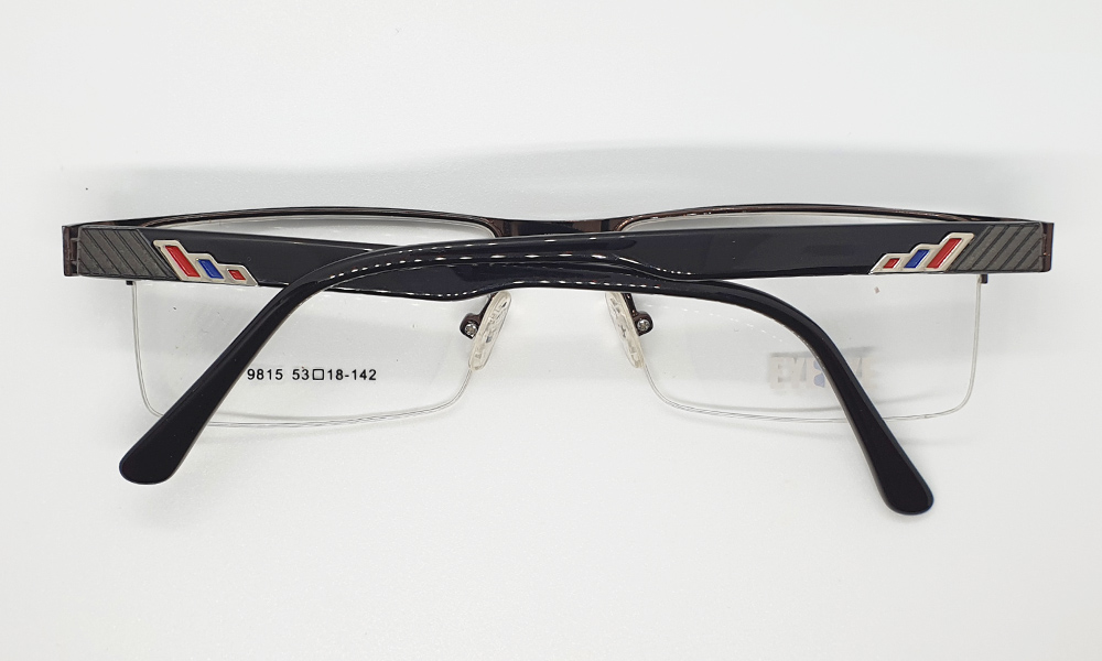 Brown Half Rim Rectangle Medium(Size-53) EYEFYE Eyeglasses - Image 4
