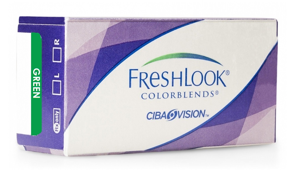 GreenFreshlook Colorblends Monthly Color Contact Lens (2 Lens Box)