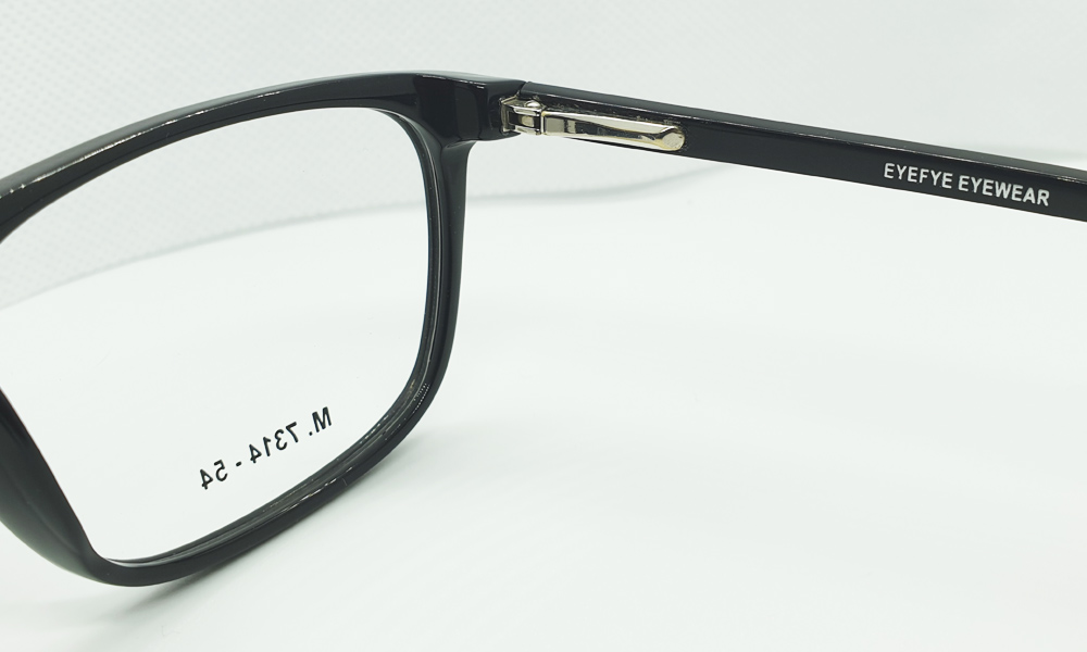 Black Full Rim Rectangle Medium (Size-54) EYEFYE eyeglasses - Image 3