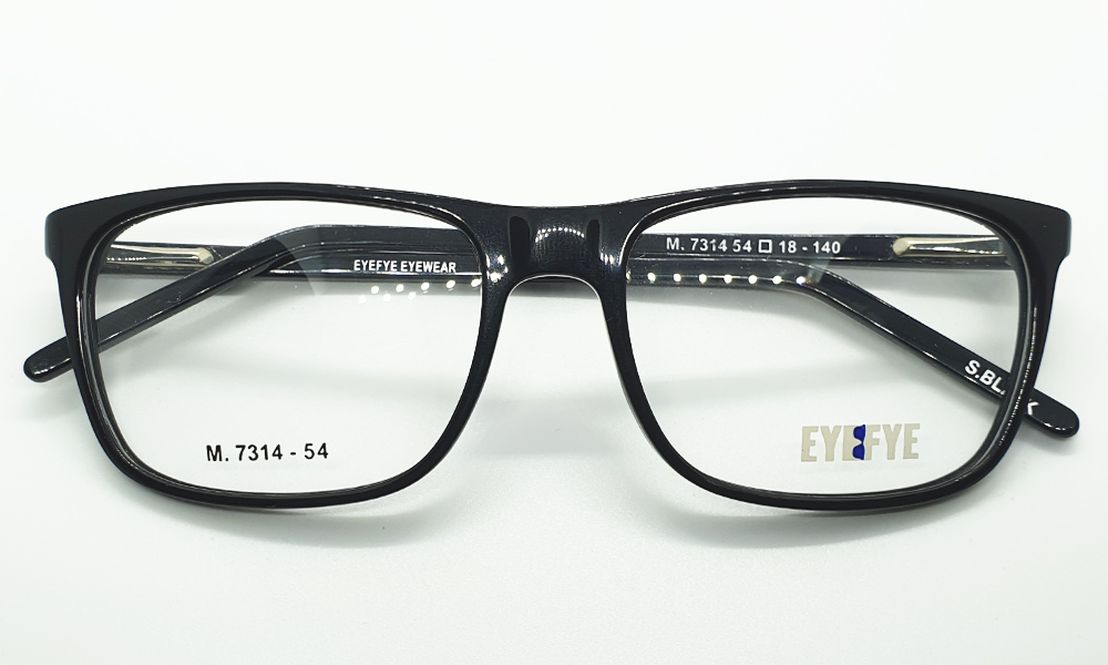 Black Full Rim Rectangle Medium (Size-54) EYEFYE eyeglasses - Image 4