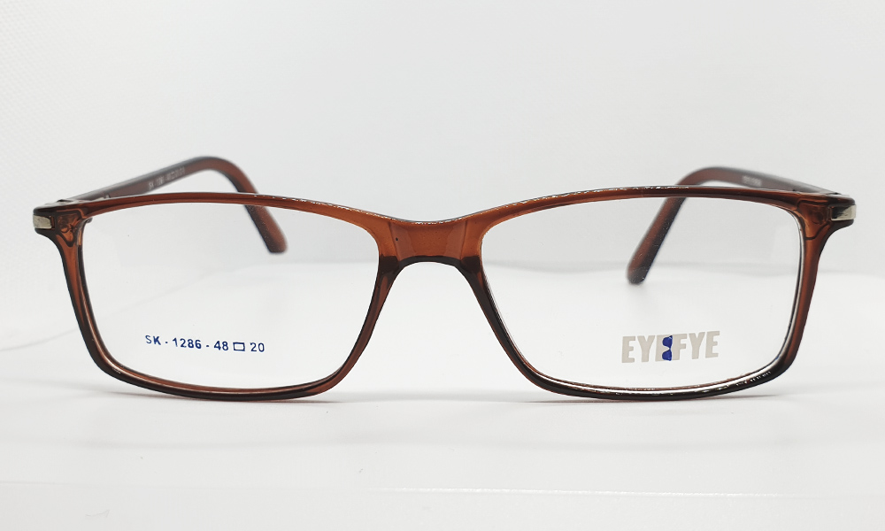 Shiny Brown Full Rim Rectangle (Size-48) EYEFYE Eyeglasses - Image 2