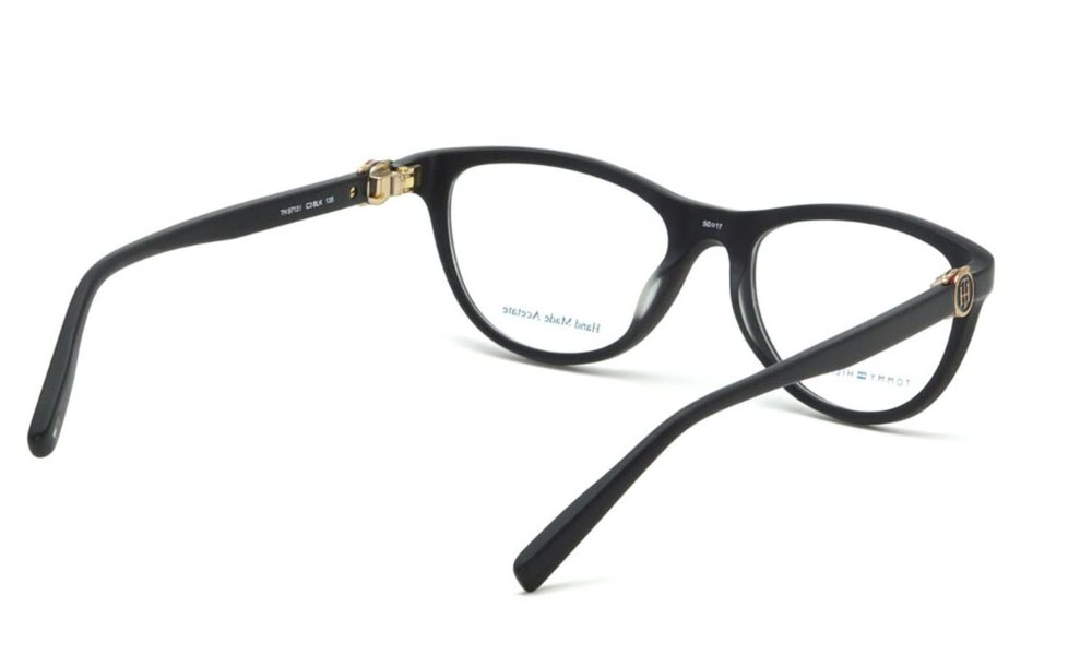 Tommy Hilfigher TH5713I C3 Matte Black Cateye Full Rim Eyeglasses - Image 3