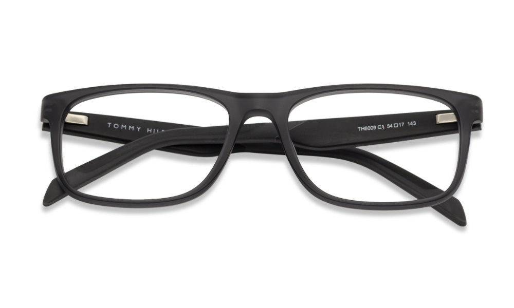 Tommy Hilfigher TH6009 C3 Matte Black Full Rim Eyeglasses - Image 5