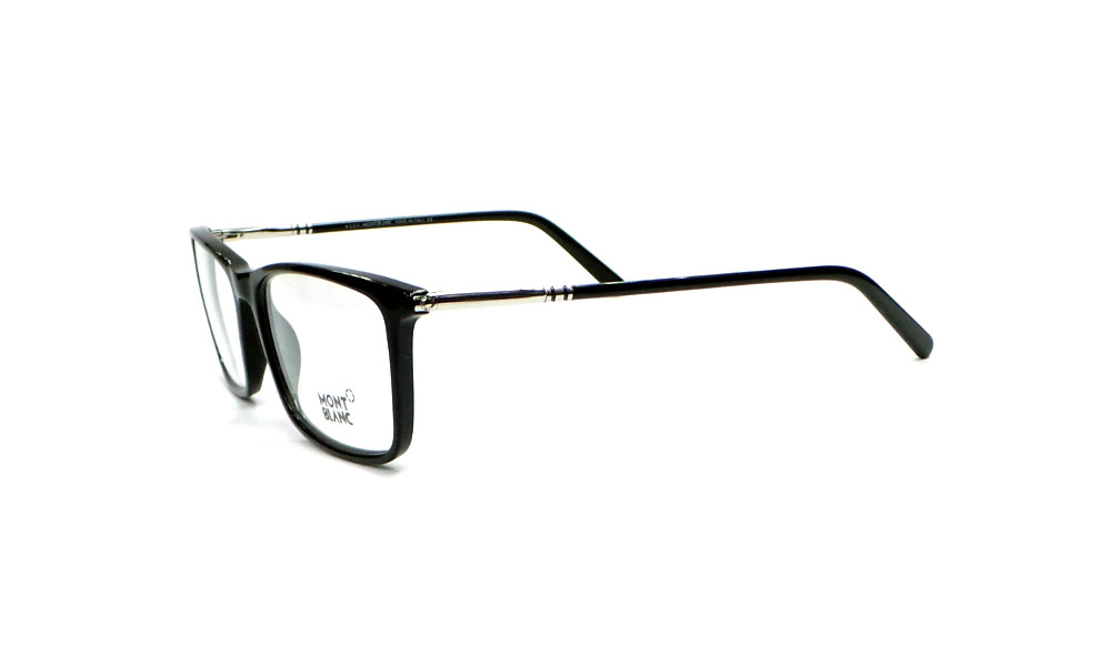 Mont Blanc MB 626 001 Large Shiny Black Eyeglasses - Image 4