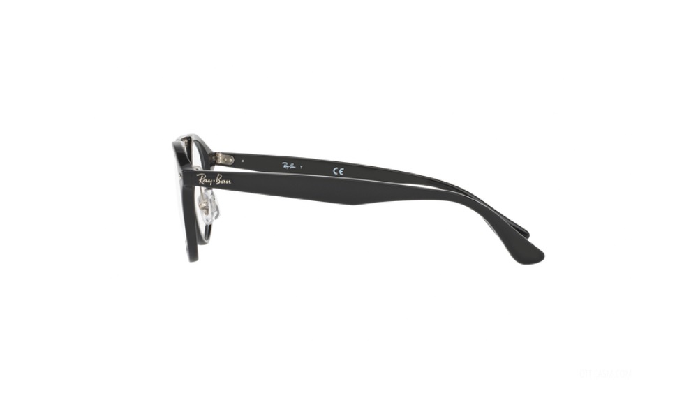 Ray-Ban RB 5354 2000 Round Black Unisex Medium eyeglasses - Image 3