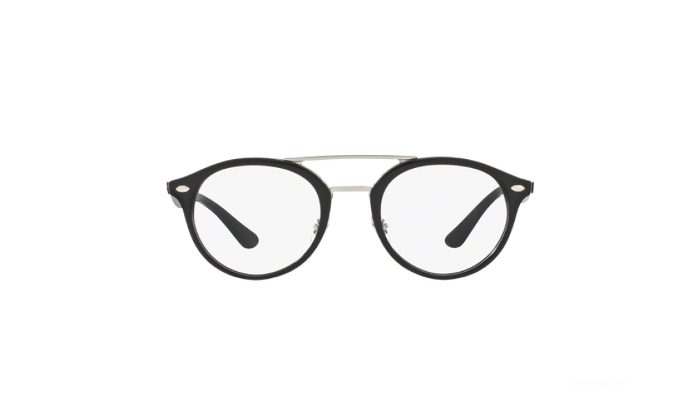 Ray-Ban RB 5354 2000 Round Black Unisex Medium eyeglasses - Image 4