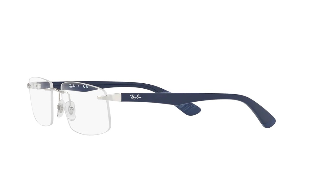 Ray-Ban Rimless Navy Blue Eyeglasses (RB6401II 2595) - Image 3