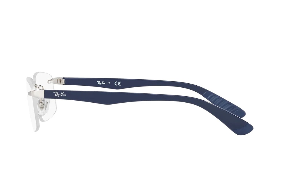 Ray-Ban Rimless Navy Blue Eyeglasses (RB6401II 2595) - Image 4